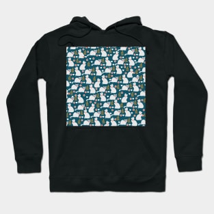 Romantic cat pattern Hoodie